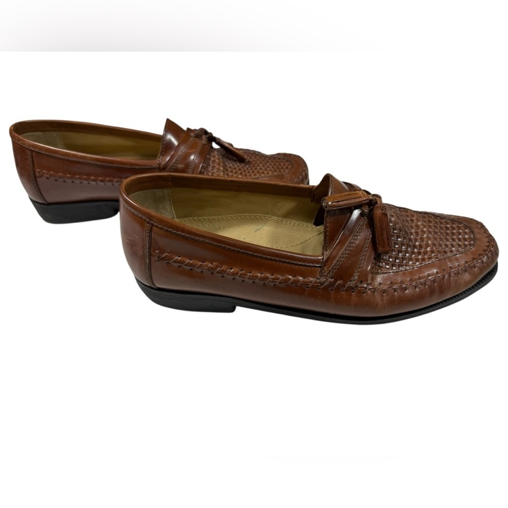 Stacy Adams Woven Huarache Penobscot Kiltie Tassel Loafers Sz9.5